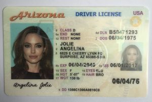 Arizona Driver License - Arizona Scannable IDS