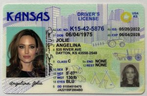 Kansas Driver License - Kansas Scannable IDS