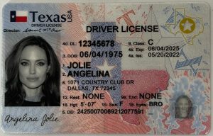 Texas Driver License - Texas Scannable IDS